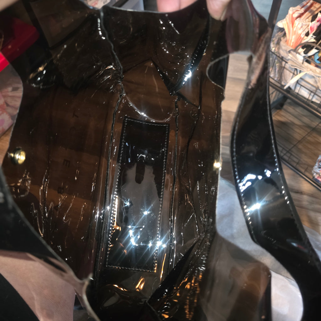 Black transparent tote