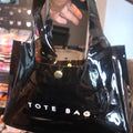 Black transparent tote