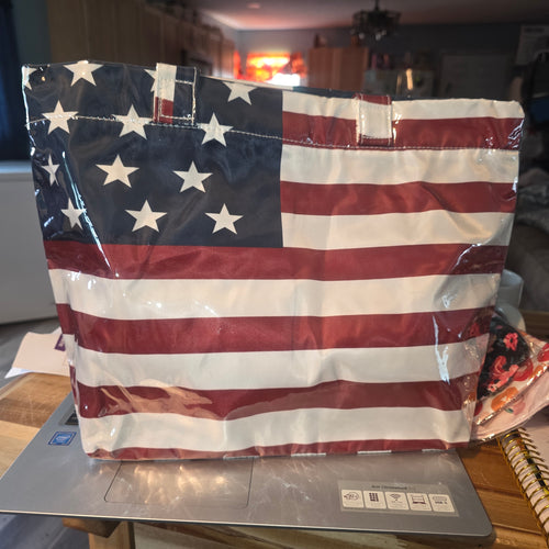 American flag tote