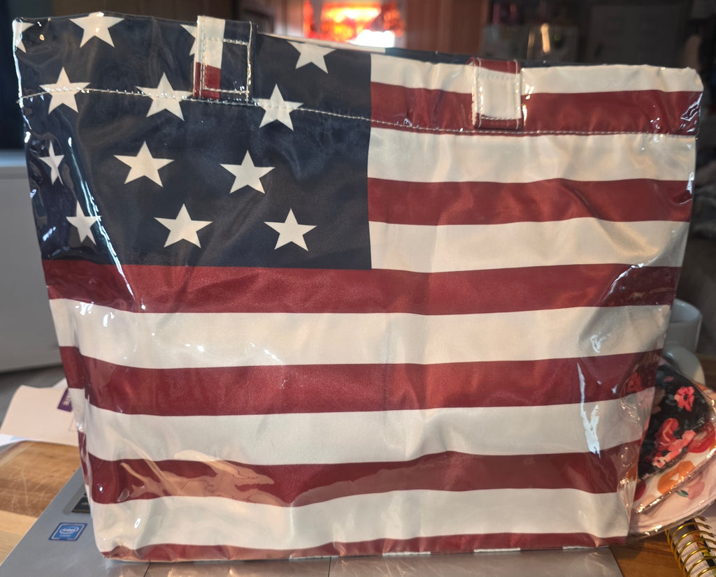 American flag tote