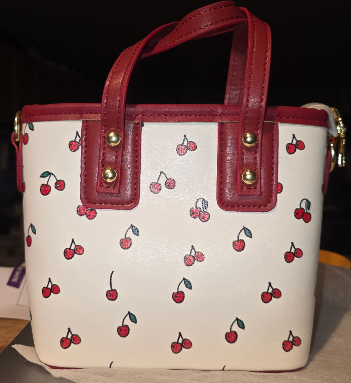 Cherry messenger bag