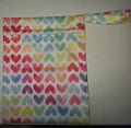 Colorful, Heart Multipurpose Zippered Bag