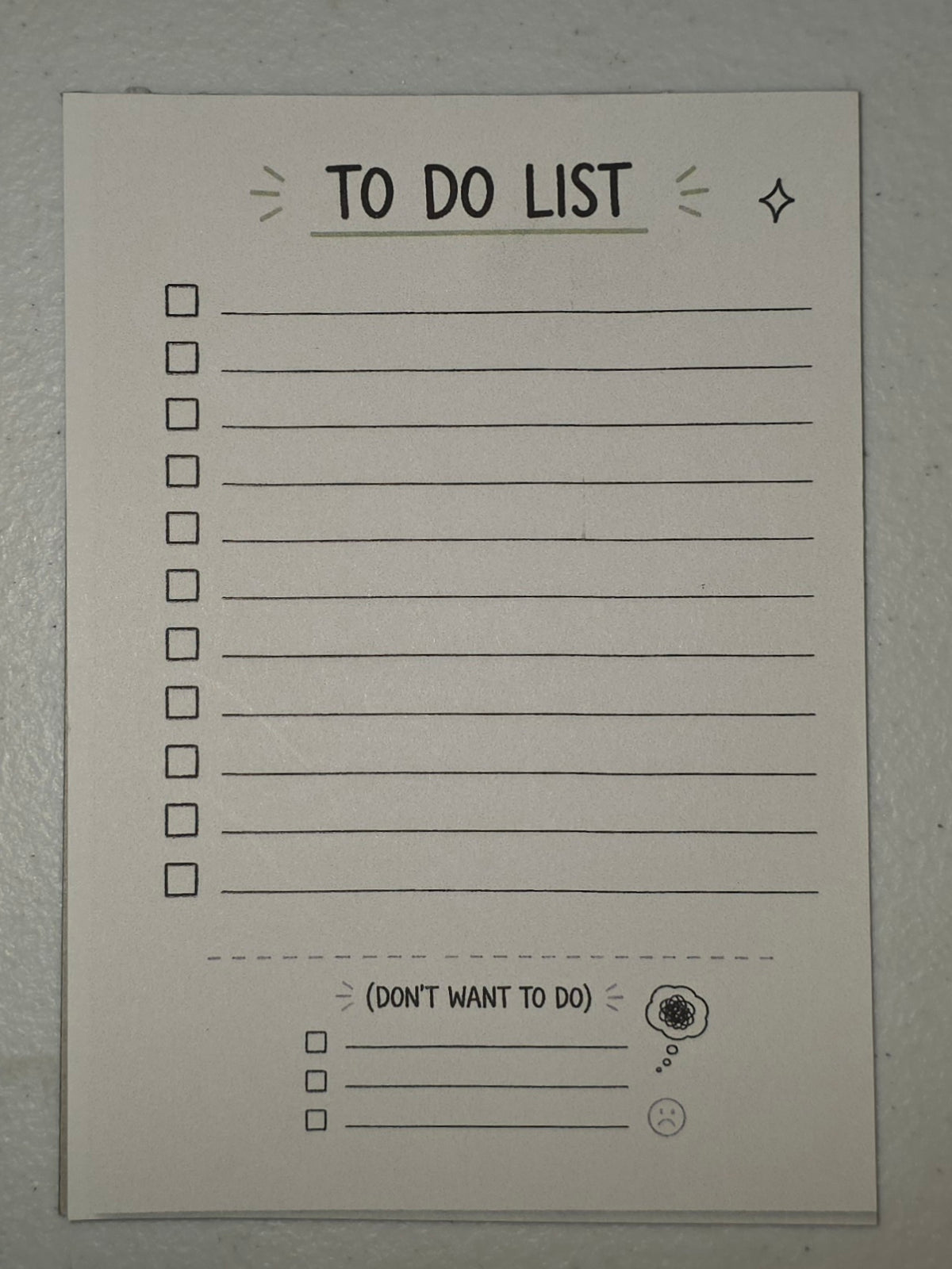 Black and White To Do List