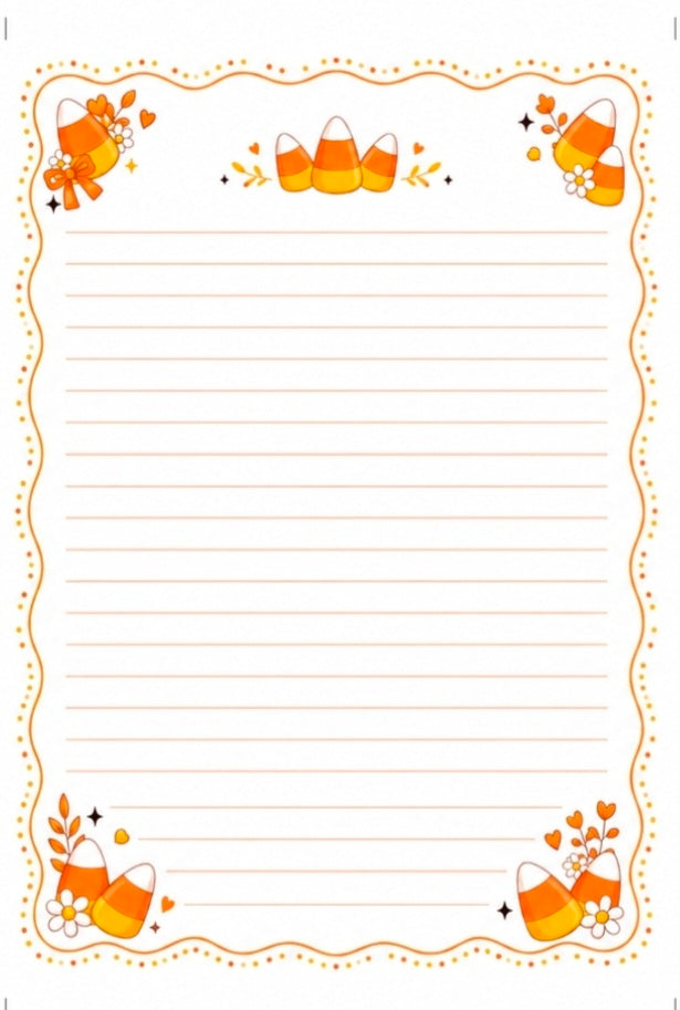 Candy Corn Notepad