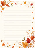 Fall leaves blowing in the wind