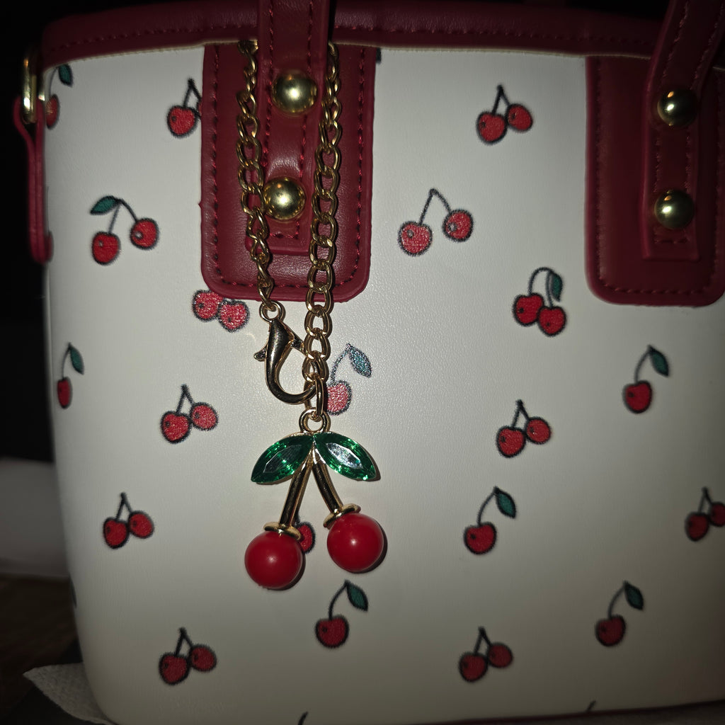Cherry messenger bag