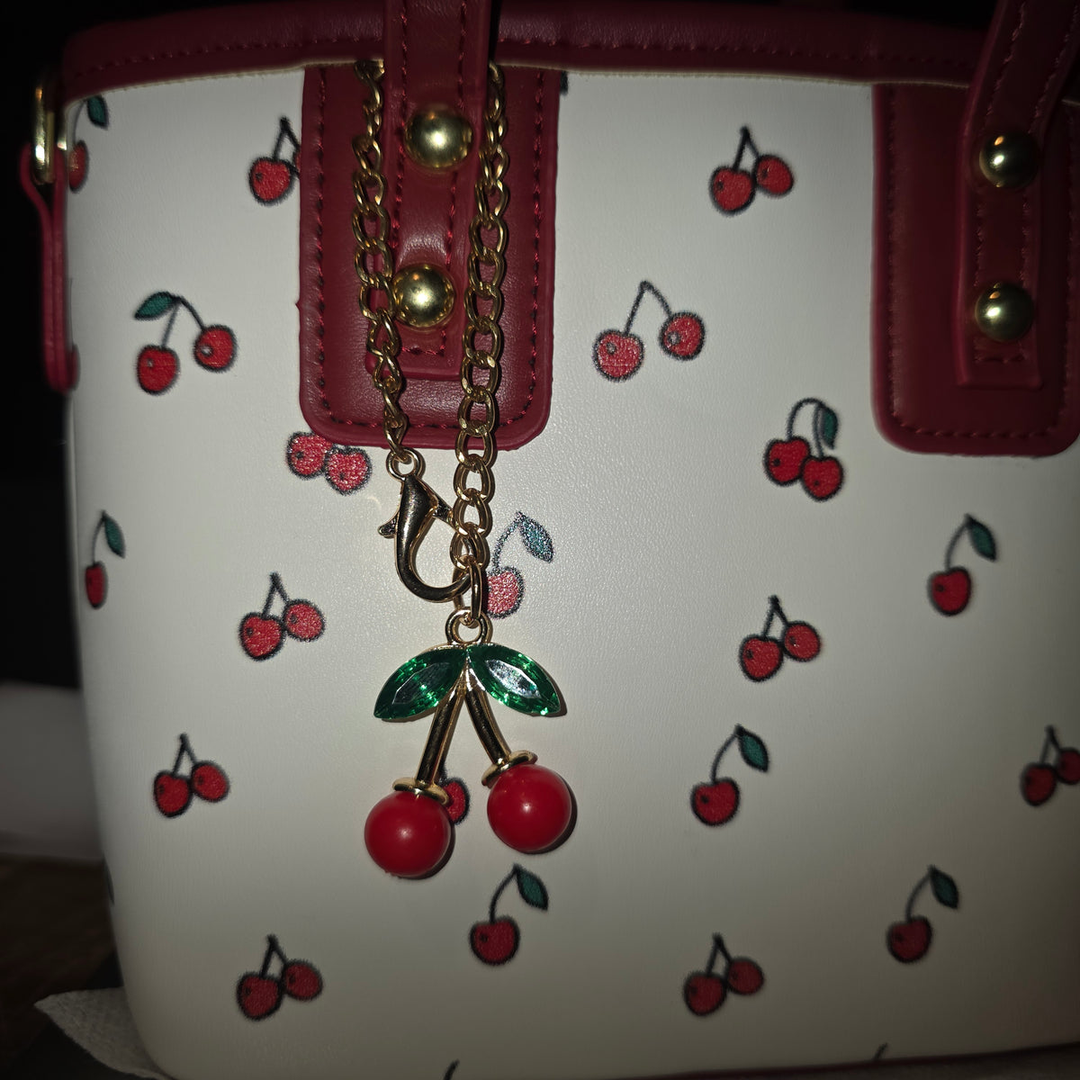 Cherry messenger bag