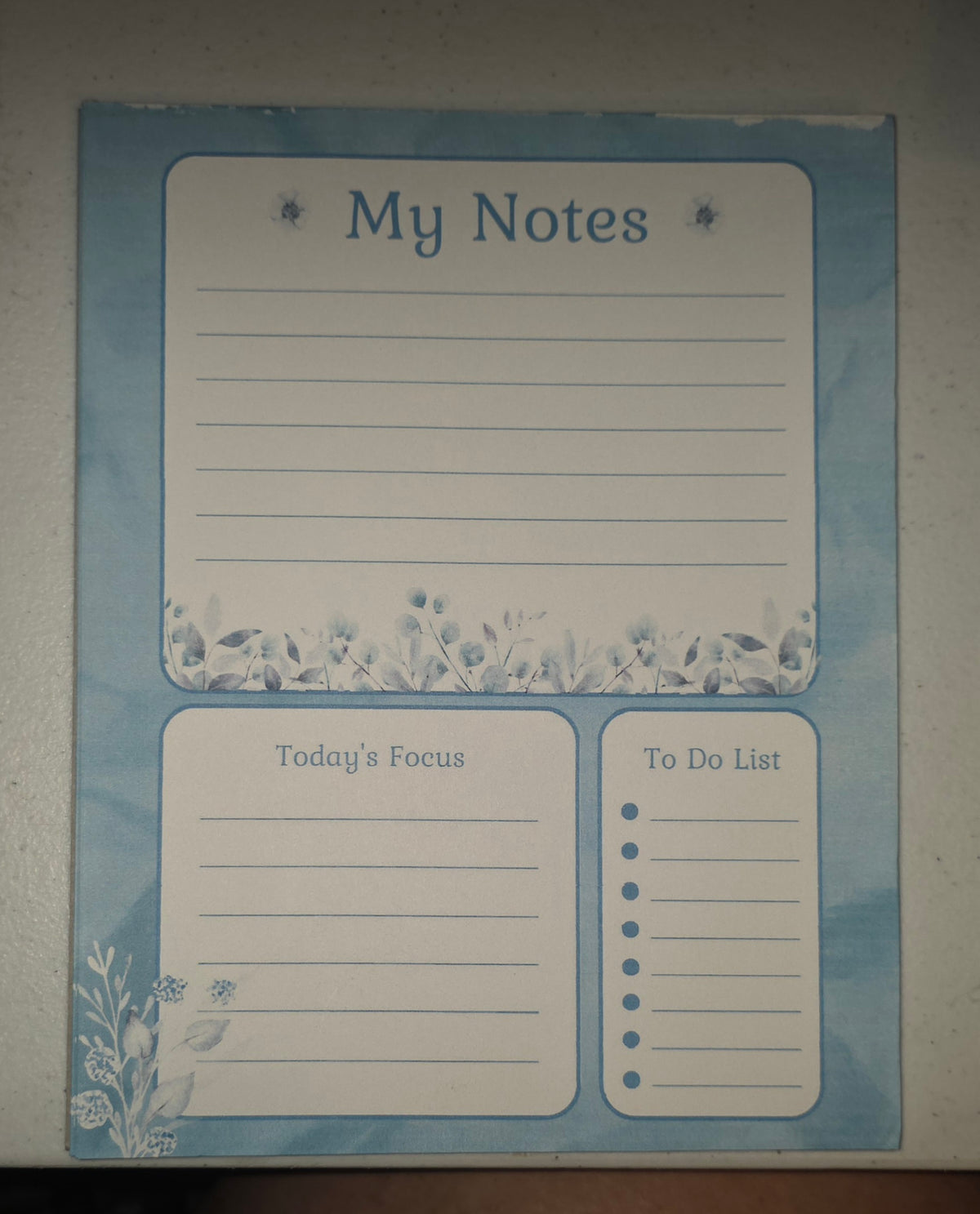 Large Note And To-do Pad