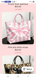 Pink and white stripe